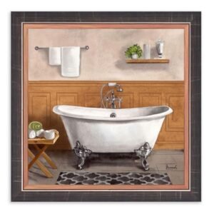 Lukisan Dekorasi Kamar Mandi Bathroom Frame Art Prints - Serene Bath 1