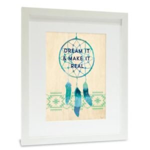 Typography Art - Dream It & Maker It Real