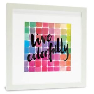 Gambar Typography Art - Live Colorfully